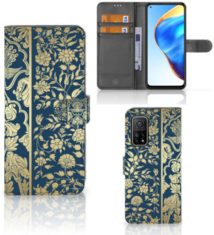 B2Ctelecom Foto hoesje Xiaomi Mi 10T Pro | Mi 10T Telefoon Case Golden Flowers