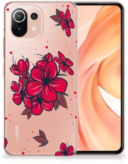 B2Ctelecom Foto hoesje Xiaomi Mi 11 Lite Telefoon Hoesje Blossom Red