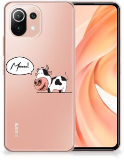 B2Ctelecom Foto hoesje Xiaomi Mi 11 Lite Telefoon Hoesje Gepersonaliseerd Cadeau Cow