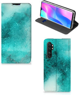 B2Ctelecom Foto hoesje Xiaomi Mi Note 10 Lite Smart Cover Painting Blue