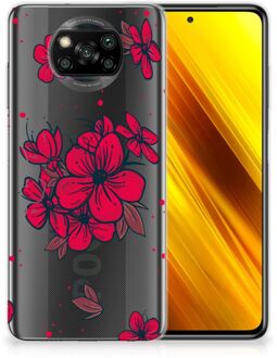 B2Ctelecom Foto hoesje Xiaomi Poco X3 Telefoon Hoesje Blossom Red