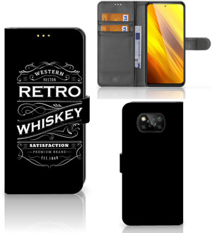 B2Ctelecom Foto hoesje Xiaomi Poco X3 Telefoonhoesje met Tekst Whiskey