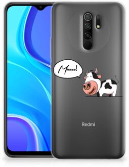 B2Ctelecom Foto hoesje Xiaomi Redmi 9 Telefoon Hoesje Gepersonaliseerd Cadeau Cow