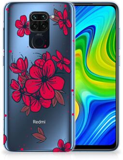 B2Ctelecom Foto hoesje Xiaomi Redmi Note9 Telefoon Hoesje Blossom Red