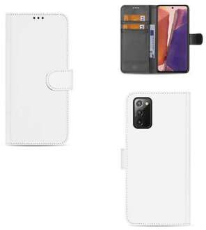 B2Ctelecom Galaxy Note20 Bookcase Wit met Pasjeshouder