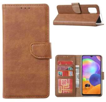 B2Ctelecom Galaxy Note20 Ultra Stand Case Hoesje Bruin met Pasjeshouder