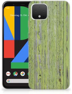 B2Ctelecom Google Pixel 4 Bumper Hoesje Green Wood