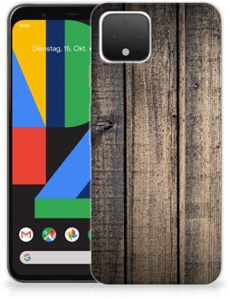 B2Ctelecom Google Pixel 4 Bumper Hoesje Steigerhout