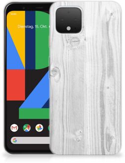 B2Ctelecom Google Pixel 4 Bumper Hoesje White Wood