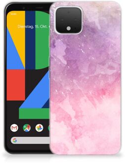 B2Ctelecom Google Pixel 4 Hoesje maken Pink Purple Paint