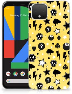 B2Ctelecom Google Pixel 4 Silicone Back Case Punk Yellow