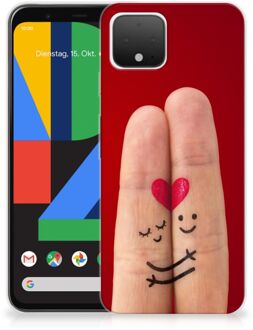 B2Ctelecom Google Pixel 4 Silicone Back Cover Liefde