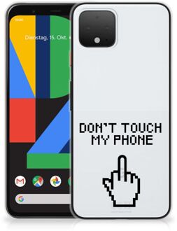 B2Ctelecom Google Pixel 4 Silicone-hoesje Finger DTMP