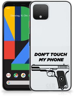 B2Ctelecom Google Pixel 4 Silicone-hoesje Pistol DTMP