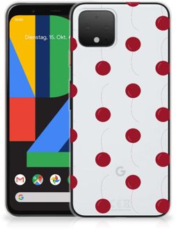 B2Ctelecom Google Pixel 4 Siliconen Case Cherries