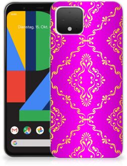 B2Ctelecom Google Pixel 4 Siliconen Hoesje Barok Roze