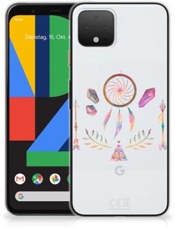 B2Ctelecom Google Pixel 4 Telefoonhoesje met Naam Boho Dreamcatcher