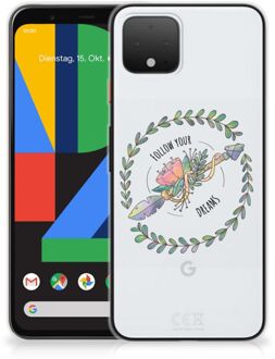 B2Ctelecom Google Pixel 4 Telefoonhoesje met Naam Boho Dreams