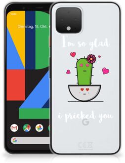 B2Ctelecom Google Pixel 4 Telefoonhoesje met Naam Cactus Glad