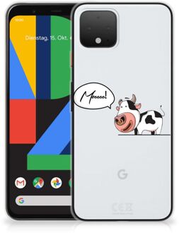 B2Ctelecom Google Pixel 4 Telefoonhoesje met Naam Cow