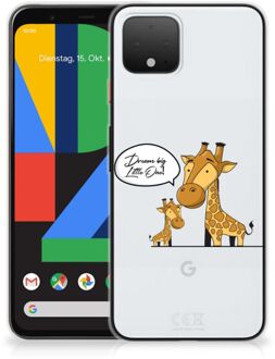 B2Ctelecom Google Pixel 4 Telefoonhoesje met Naam Giraffe