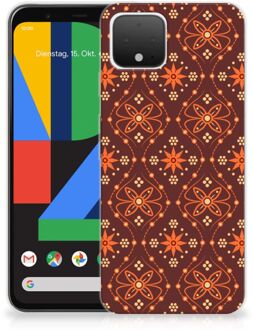 B2Ctelecom Google Pixel 4 TPU bumper Batik Brown