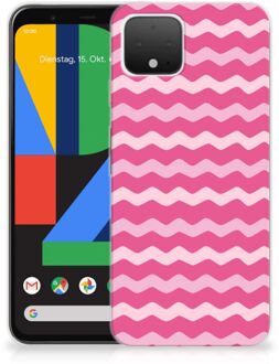 B2Ctelecom Google Pixel 4 TPU bumper Waves Pink