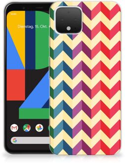 B2Ctelecom Google Pixel 4 TPU bumper Zigzag Color