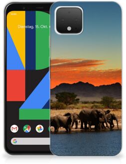 B2Ctelecom Google Pixel 4 TPU Hoesje Olifanten