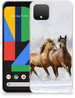 B2Ctelecom Google Pixel 4 TPU Hoesje Paarden