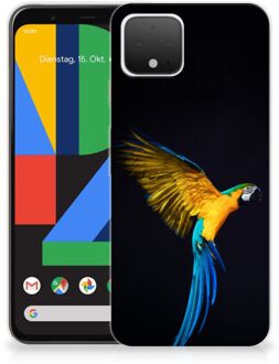 B2Ctelecom Google Pixel 4 TPU Hoesje Papegaai