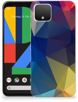 B2Ctelecom Google Pixel 4 TPU Hoesje Polygon Dark