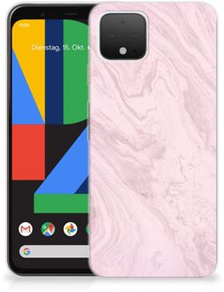 B2Ctelecom Google Pixel 4 TPU Siliconen Hoesje Marble Roze