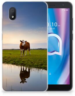 B2Ctelecom GSM Hoesje Alcatel 1B (2020) Backcase TPU Siliconen Hoesje Koe