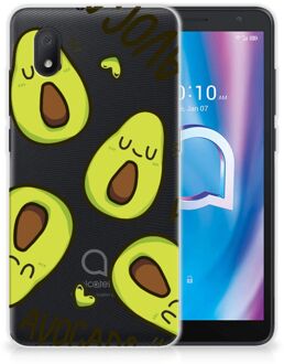 B2Ctelecom GSM Hoesje Alcatel 1B (2020) Backcase TPU Siliconen Hoesje Transparant Avocado Singing