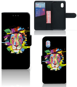 B2Ctelecom GSM Hoesje Alcatel 1B (2020) Book Cover Lion Color