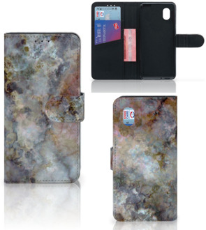 B2Ctelecom GSM Hoesje Alcatel 1B (2020) Book Cover Marmer Grijs