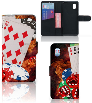 B2Ctelecom GSM Hoesje Alcatel 1B (2020) Book Wallet Case Personaliseren Casino