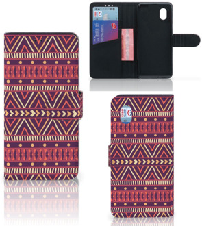 B2Ctelecom GSM Hoesje Alcatel 1B (2020) Bookcase Aztec Purple