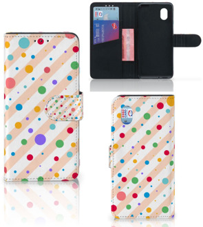 B2Ctelecom GSM Hoesje Alcatel 1B (2020) Flip Cover Dots