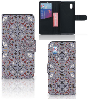 B2Ctelecom GSM Hoesje Alcatel 1B (2020) Flipcover Flower Tiles