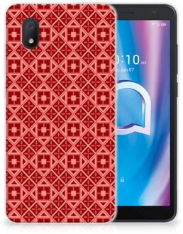 B2Ctelecom GSM Hoesje Alcatel 1B (2020) Hoesje met Tekst Batik Red