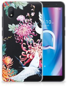 B2Ctelecom GSM Hoesje Alcatel 1B (2020) Smartphonehoesje Customize Bird Flowers