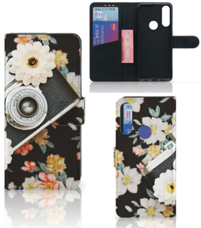 B2Ctelecom GSM Hoesje Alcatel 1S 2020 Bookcover Vintage Camera