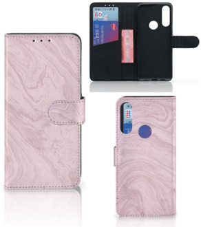 B2Ctelecom GSM Hoesje Alcatel 1S 2020 Flip Case Marble Pink