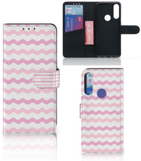 B2Ctelecom GSM Hoesje Alcatel 1S 2020 Hoesje ontwerpen Waves Roze