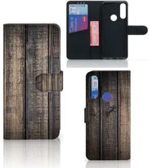 B2Ctelecom GSM Hoesje Alcatel 1S 2020 Leuk Case Cadeau voor Mannen Steigerhout