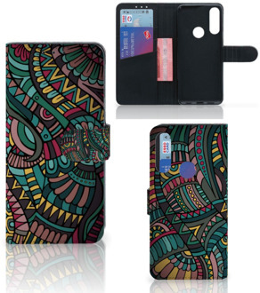 B2Ctelecom GSM Hoesje Alcatel 1S 2020 Telefoontasje Aztec