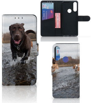 B2Ctelecom GSM Hoesje Alcatel 1S 2020 Wallet Book Case Honden Labrador