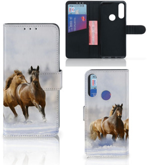 B2Ctelecom GSM Hoesje Alcatel 1S 2020 Wallet Book Case Paarden